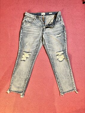 William Rast Light Blue Distressed Skinny Jeans